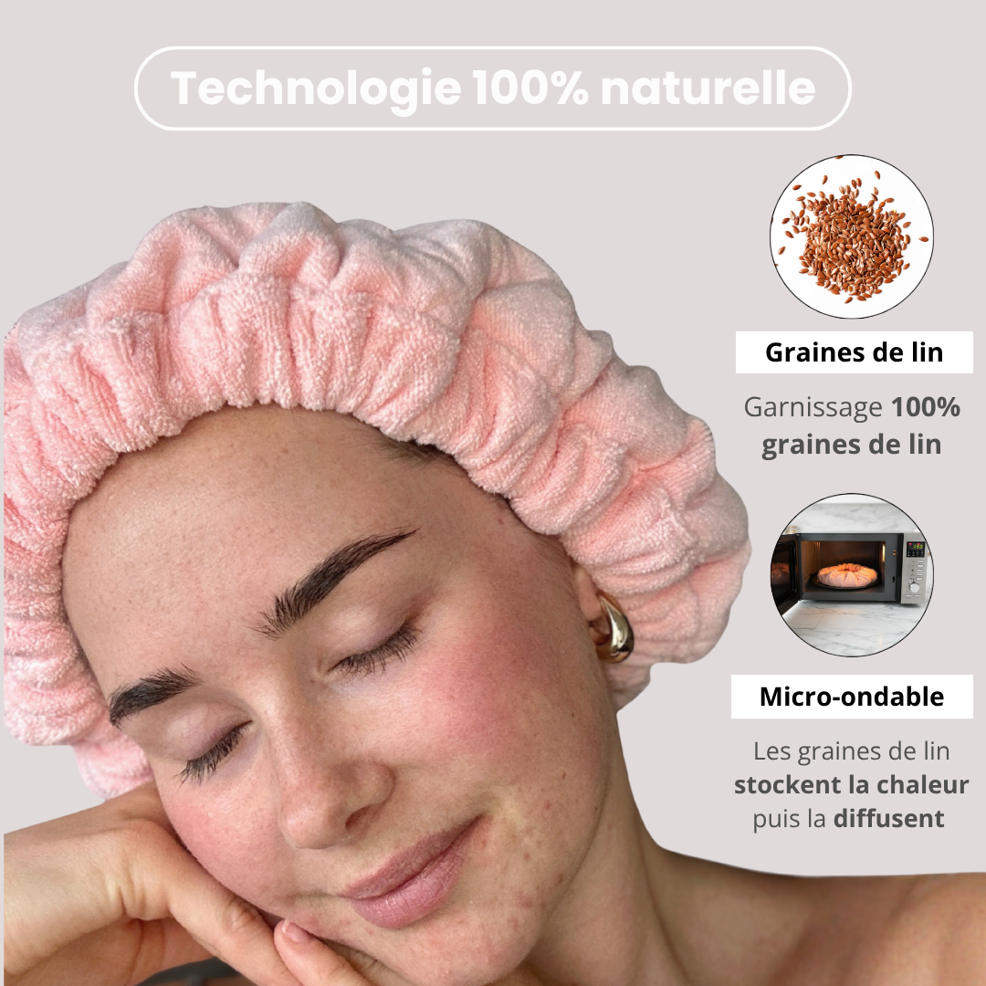 Bonnet de soin chauffant